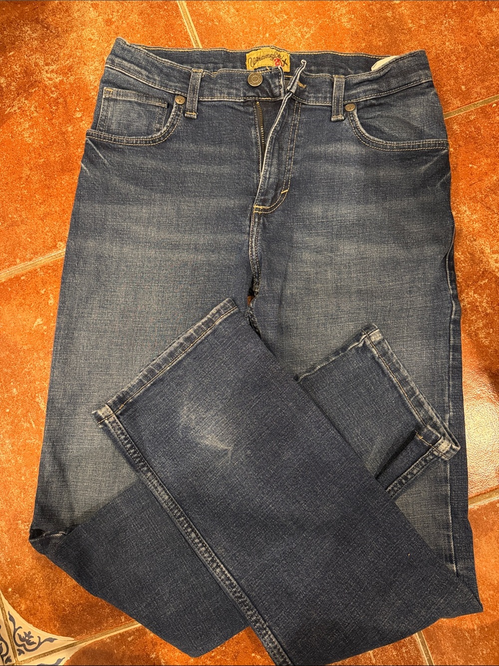 Boys Wrangler 20X Classic Mid-Blue Jeans S 16 Reg
